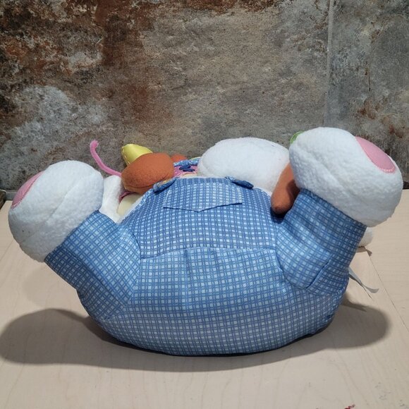 Blossoms & Blooms Seated Easter Bunny Rabbit Chick Butterfly Flower Carrot Plush - Picture 3 of 11